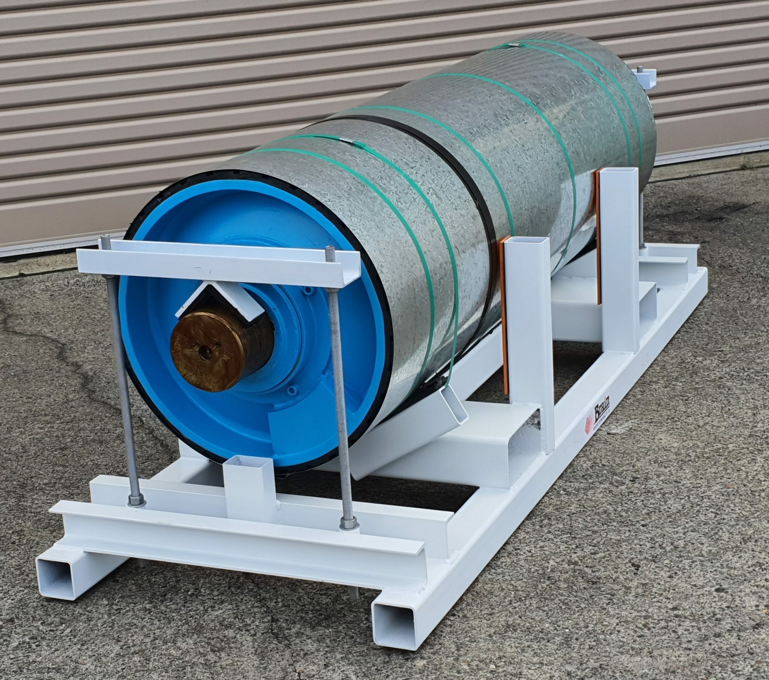Mine conveyor pulley has been refurbsihed by Brain Industries