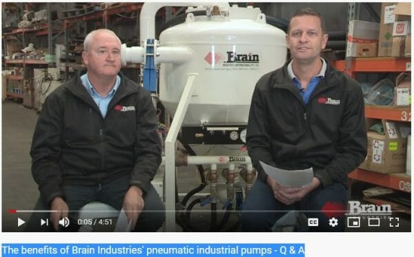 Q & A with Paul Harrison on the benefits of Brain Industries' pneumatic industrial pumps
